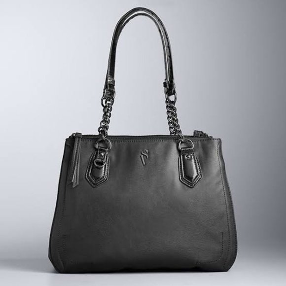 Simply Vera Vera Wang Bags Simply Vera Vera Wang Bedford Triple Entry Satchel Poshmark